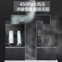 万和(Vanward)侧吸式抽油烟机 燃气灶具热水器套装 21风量自清洗烟灶套餐 DJ738+B7L+526W16天然气