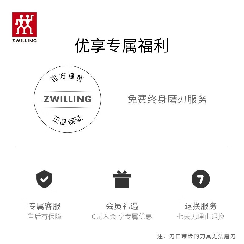 双立人(ZWILLING)刀具套装Point S菜刀砍骨刀水果刀削皮刀剪刀厨房用具大全8件套高清大图