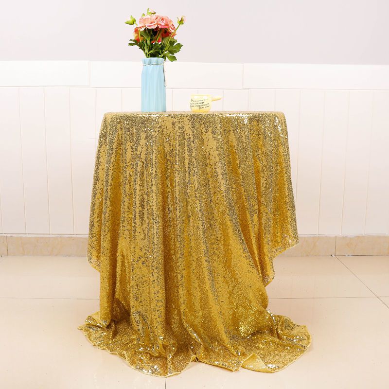 香槟色 30*180cm 婚庆婚礼亮片桌布生日派对甜品台桌布party布置婚桌