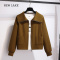 NEW LAKE今年流行娃娃领小香风棒球服外套女初冬加绒2024春秋新款夹克