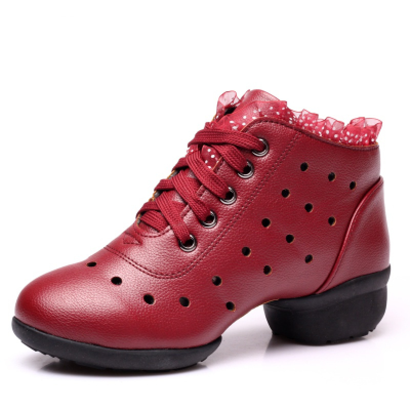 芳棋云品牌广场舞鞋女2019新款秋冬舞蹈鞋女式成人现代舞跳舞鞋中跟