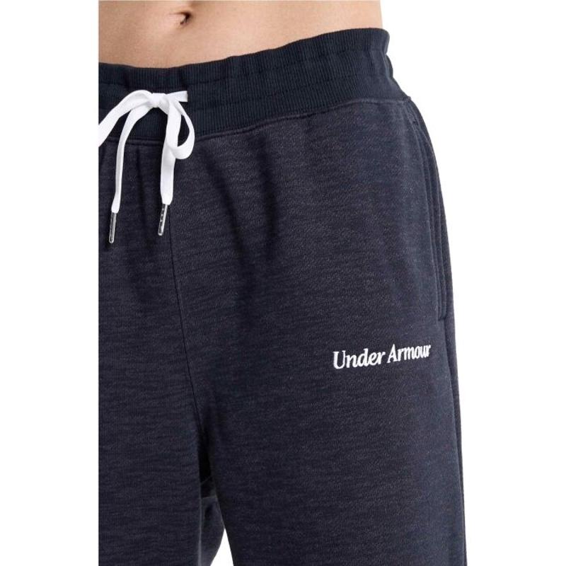 Under Armour安德玛女士运动休闲棉质抓绒宽松束腰印花长裤高清大图