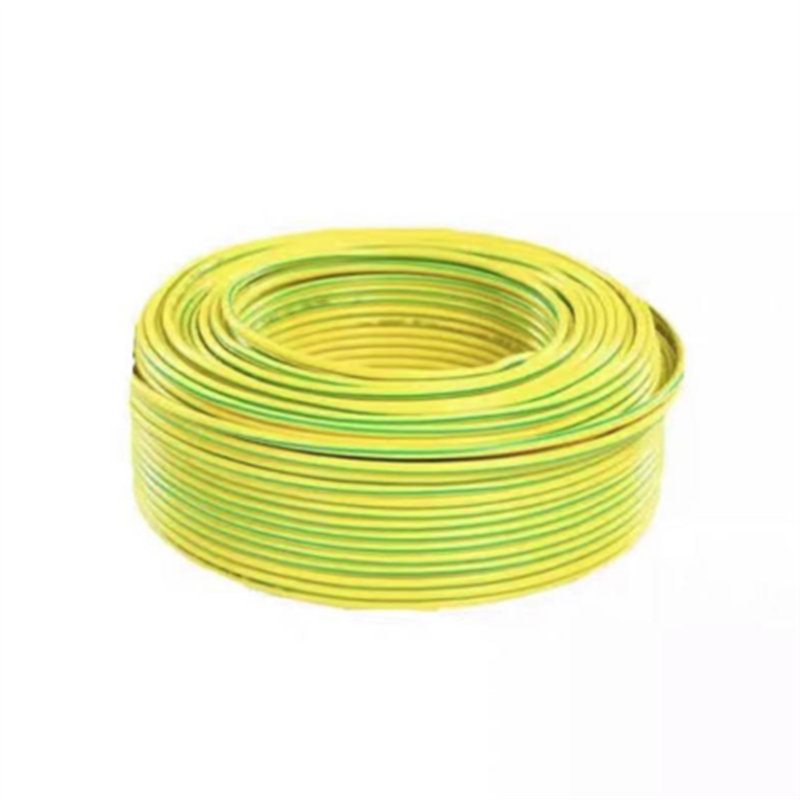 华科中缆 黄绿色 多股铜芯软电线ZR-450/750V-BVR 6 米高清大图