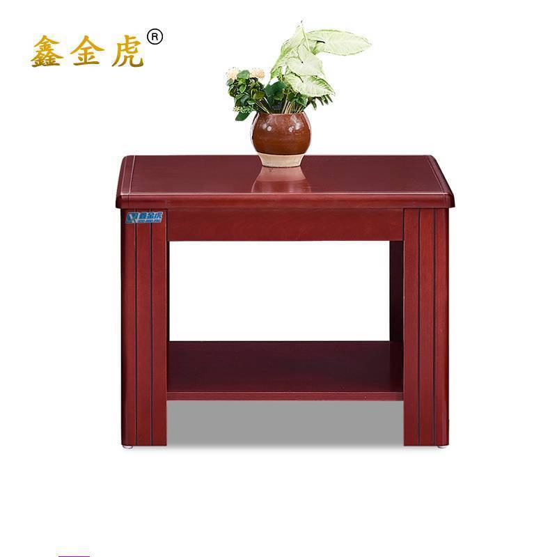 鑫金虎实木茶几边桌XJH-CJ02 600*600*450mm高清大图