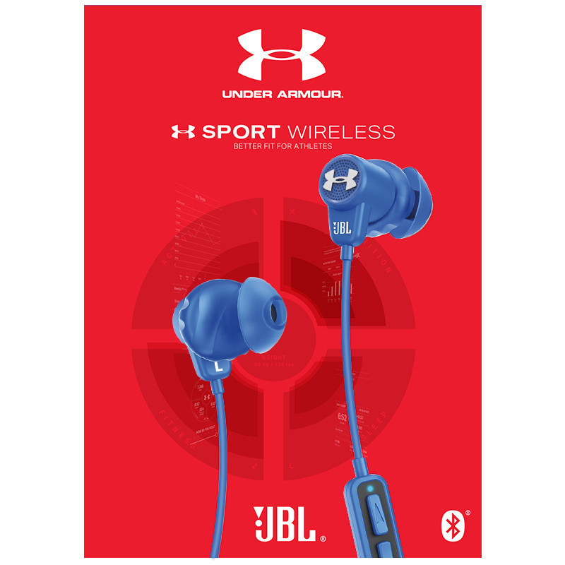 JBL Under Armour 1.5升级版 无线蓝牙运动耳机 入耳式线控 手机耳机/耳麦 蓝色