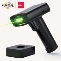 得力(deli)14970W无线一二维扫码枪扫码器 实时电量高清屏显 屏幕扫码收款黑色