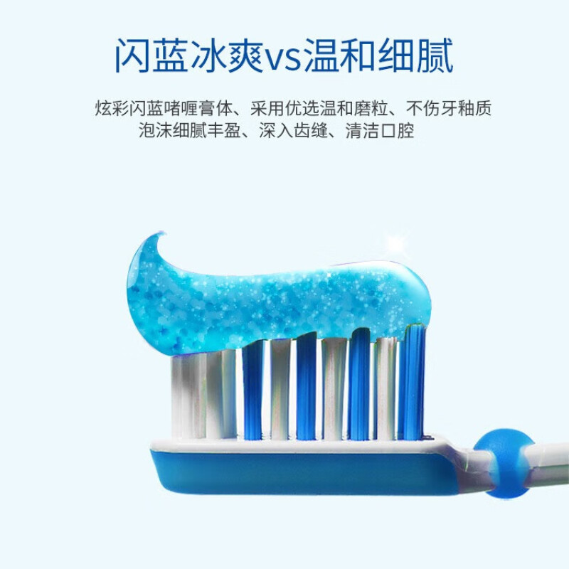 冷酸灵 极地爽双重抗敏感泵式牙膏130克高清大图