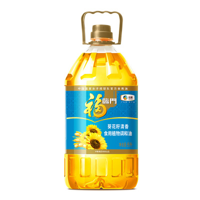 福临门葵花籽清香食用植物调和油5L/桶