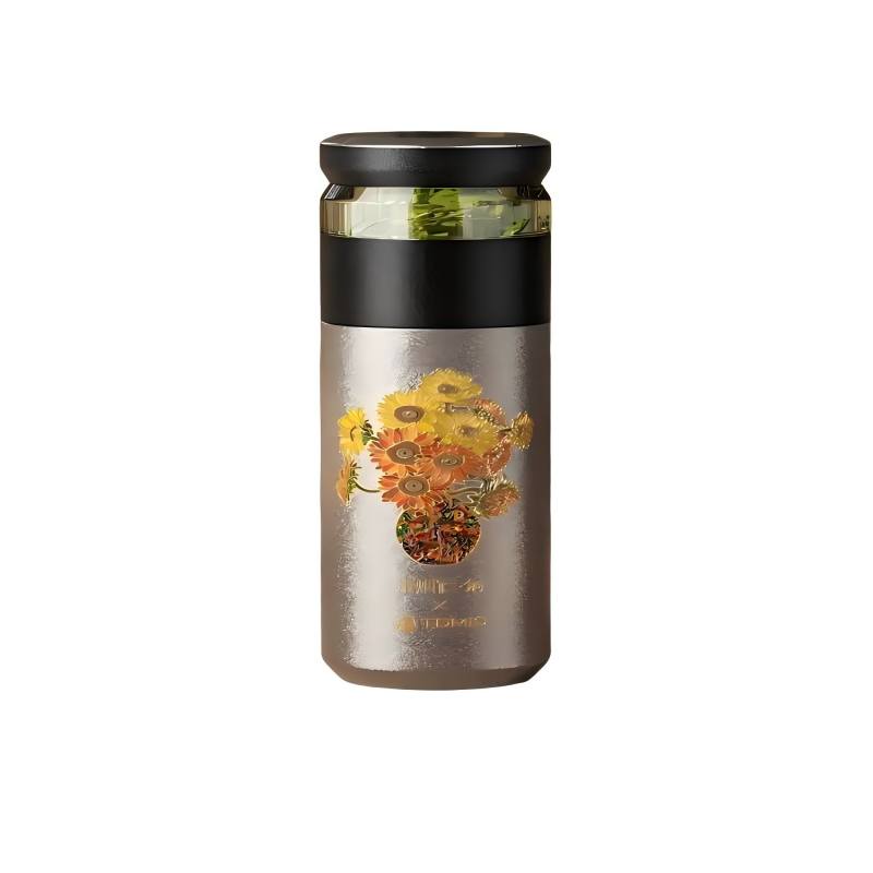 特美刻(TOMIC) TW60182Ti04 纯钛保温杯茶水分离茶杯泡茶水杯子朱炳仁铜焖茶高颜值七夕礼物 520ML