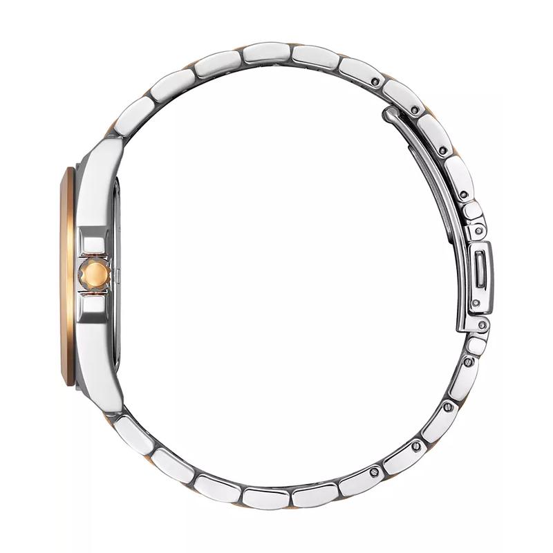 西铁城(CITIZEN)光动能女款腕表33mm玫瑰金不锈钢表带商务休闲防水石英表高清大图