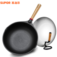 苏泊尔(SUPOR) PC30D4 炒锅不粘锅 铸铝无油烟炒菜锅 电磁炉燃气灶通用锅具直径30CM