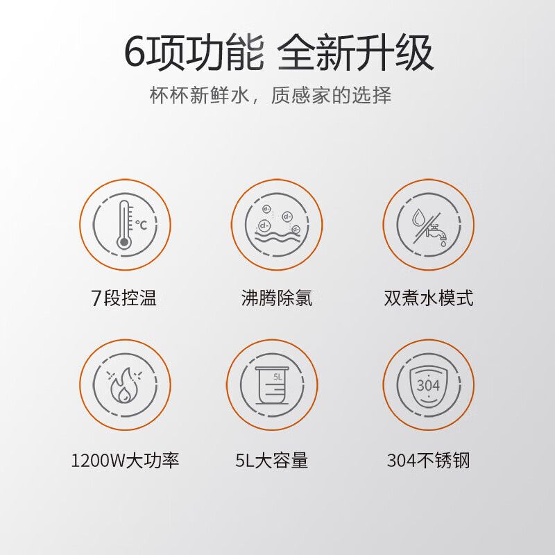 九阳(Joyoung) K50-P611 5L 电热壶 (计价单位:台) 黑色高清大图
