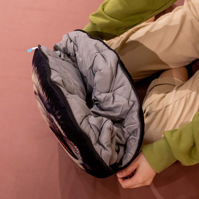 哈士奇抱枕被子两用办公室午睡枕头二合一空调被车用靠枕夏凉小被 哈士奇空调被[大笑] 小号38*30CM被子1*1.5米