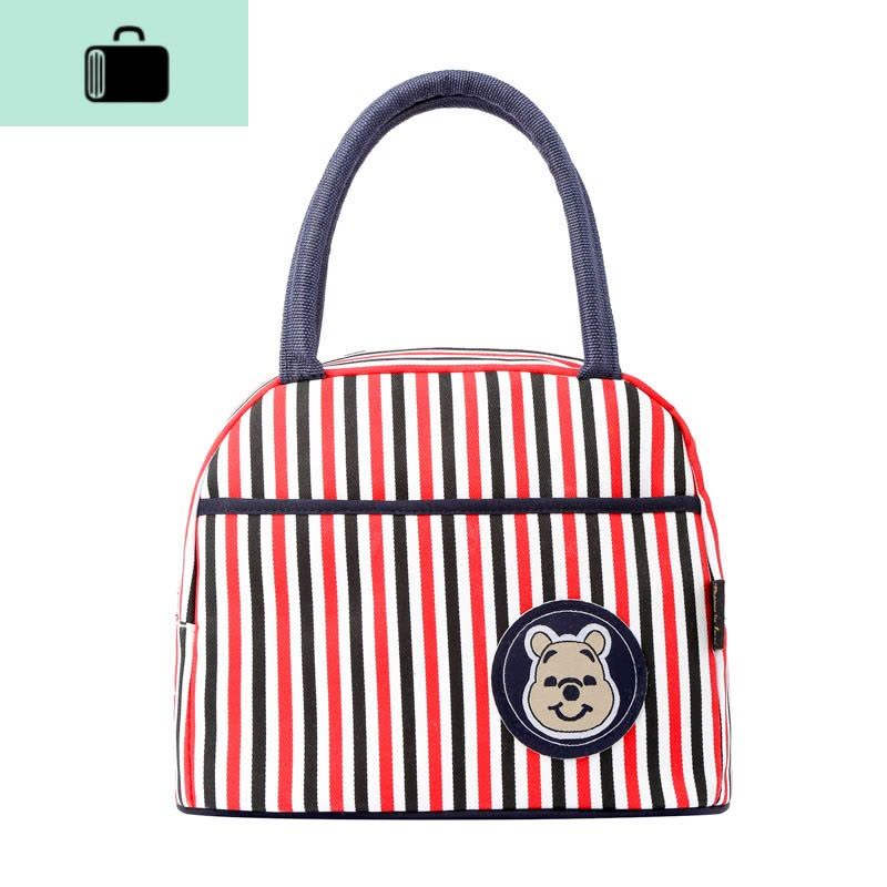 新款小熊帆布手提包休布包妈妈手拎逛街女包大容量饭盒袋NEW LAKE图片