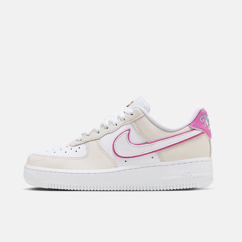 耐克af1板鞋女鞋air force 1刺绣鸳鸯色空军一号运动鞋hm3694-011