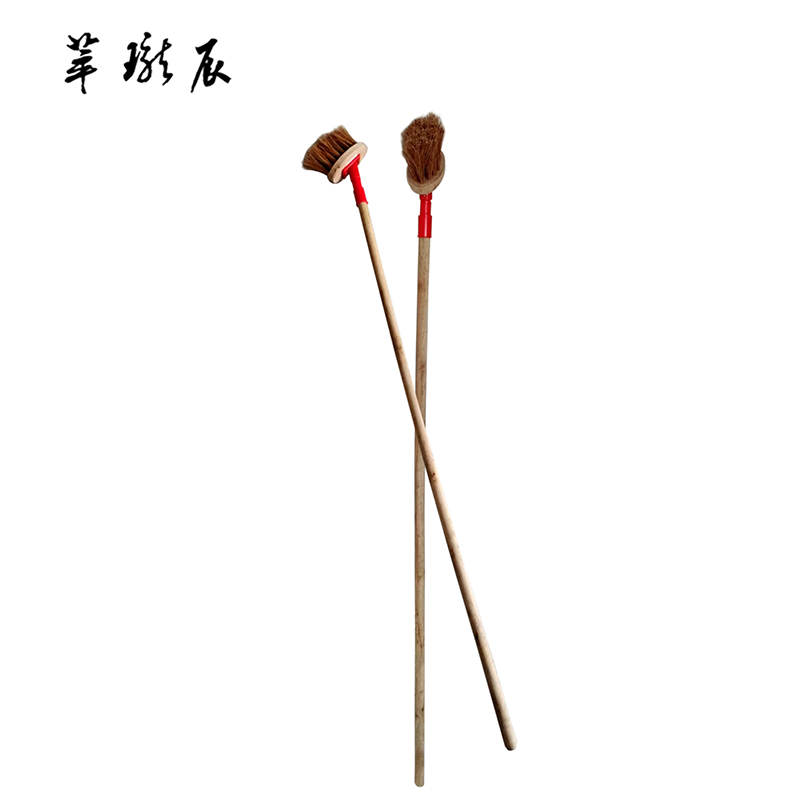 萃珑辰 木柄弯把鬃刷 13*6.5*8cm 把高清大图