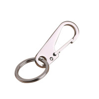 304不锈钢钥匙扣 汽车钥匙扣男士腰挂锁匙扣钥匙圈(10个装)