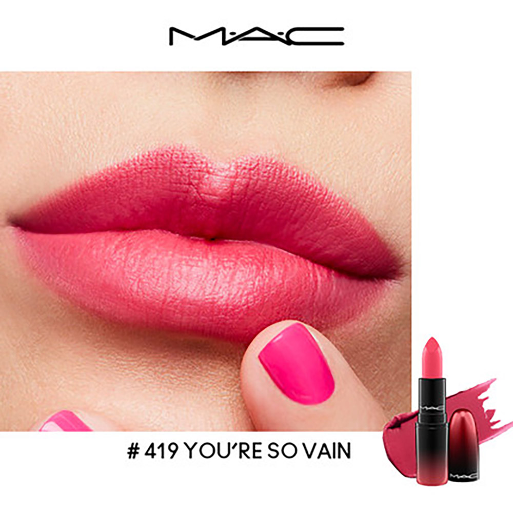 mac魅可 新款渐变子弹头唇膏口红3g #419 youre so vain