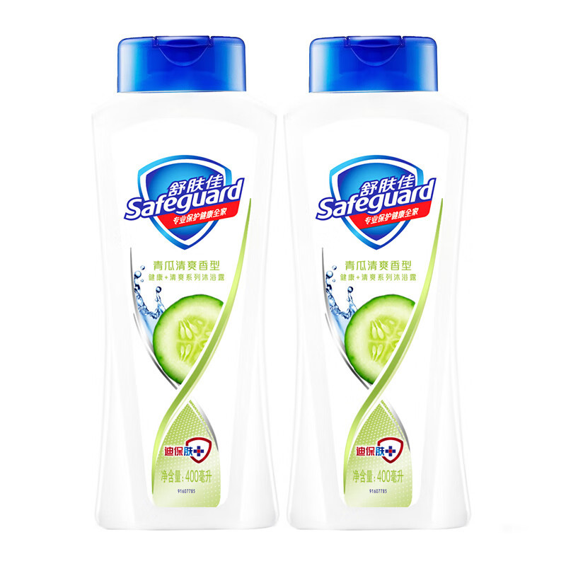 舒肤佳青瓜香型沐浴露400ml*2瓶