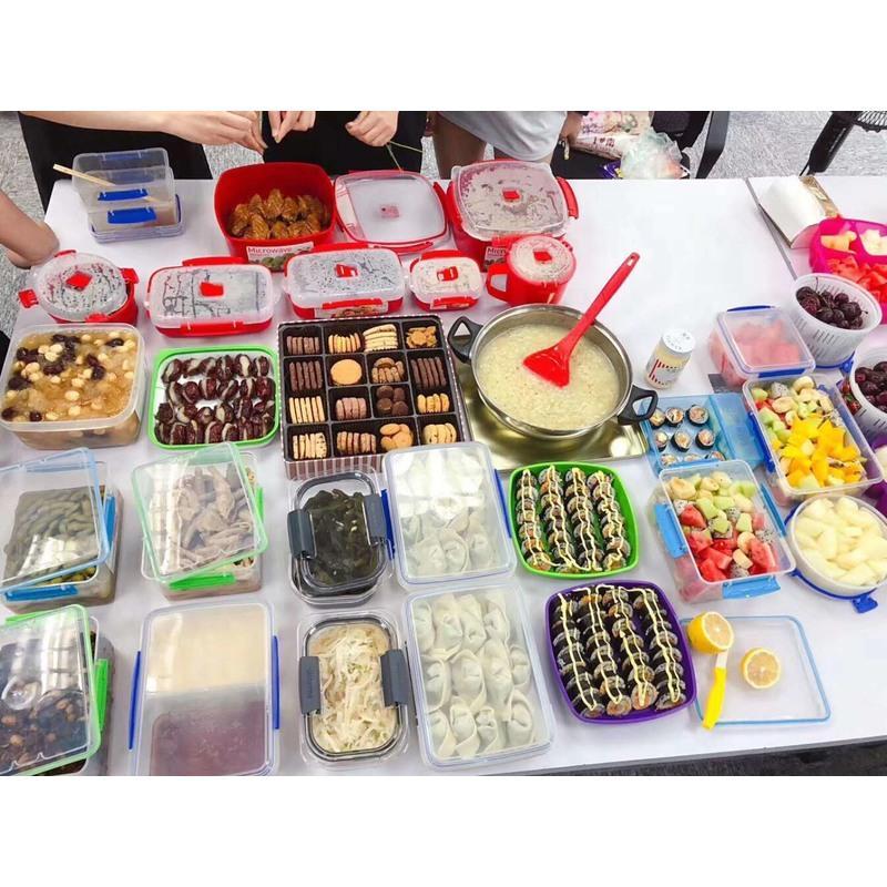 1200ml加大午餐盒 蓝色(31651) sistema 水果保鲜盒分隔塑料透明野餐盒便当便携外出午餐分格饭盒