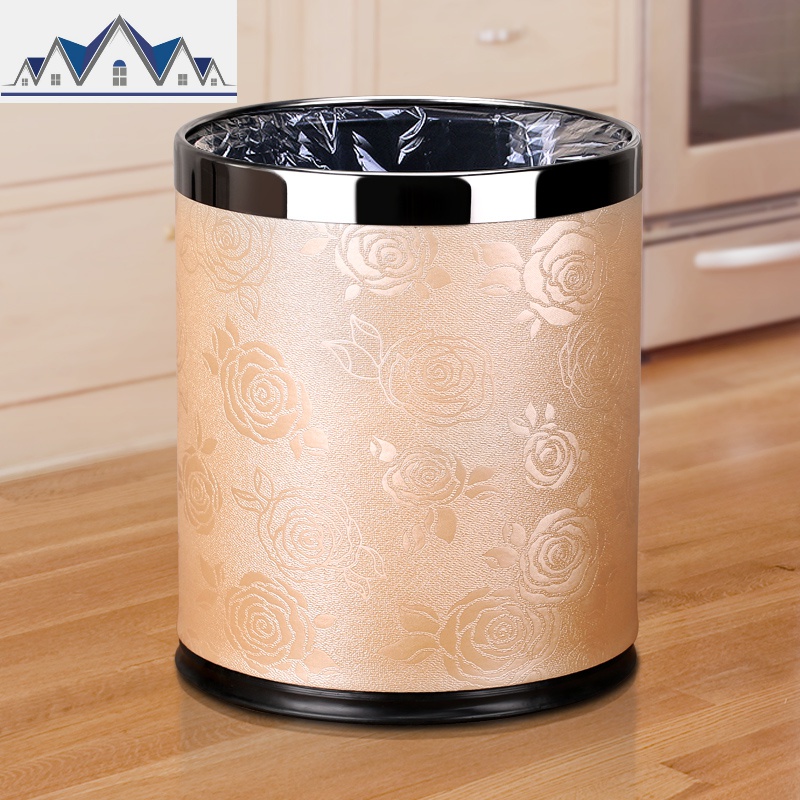 垃圾桶家用客厅创意简约可爱酒店用卧室办公室厨房卫生间大号现代_1_703高清大图