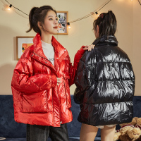 唐狮冬季女新款立领小个子短款工装羽绒服时尚百搭暖冬厚外套