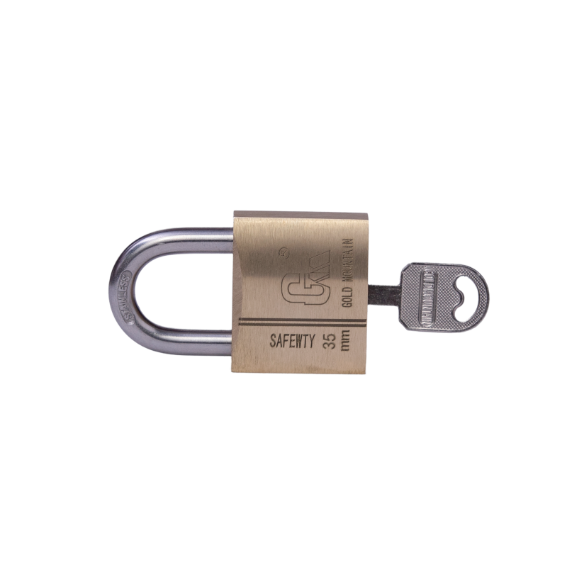 金岳 T21-6 铜芯 30*35*15mm 铜挂锁(计价单位:个)黄色高清大图