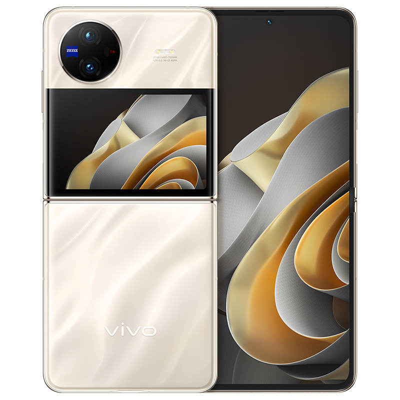 vivo X Flip 12GB+256GB 绸金 5G全网通折叠屏新品手机 一代骁龙8+芯片5000万蔡司专业影像50万次无忧折叠44W闪充120Hz拍照学生游戏手机