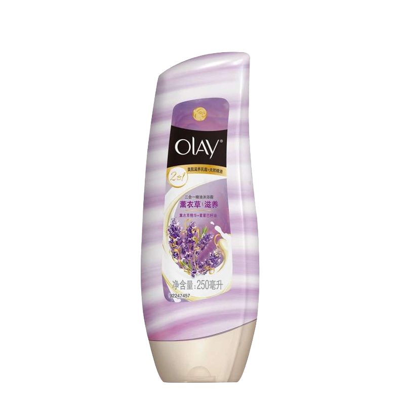 玉兰油(OLAY)薰衣草滋养二合一精油沐浴霜 250毫升 宝洁出品