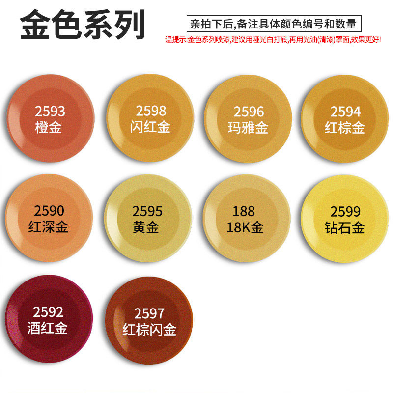 会胜漆(HUISHENGQI) 自动喷漆大全手摇自喷漆金属防锈油漆 电镀系列[留言备注] 3瓶一组高清大图