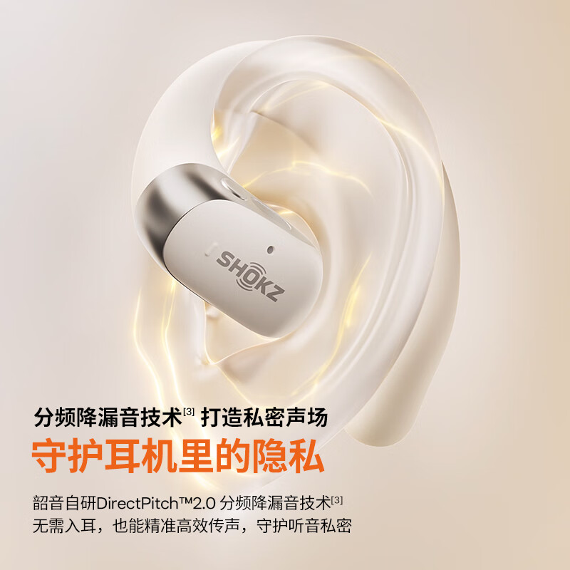 韶音(SHOKZ)OpenFit 2 T920开放式蓝牙耳机羊毛白