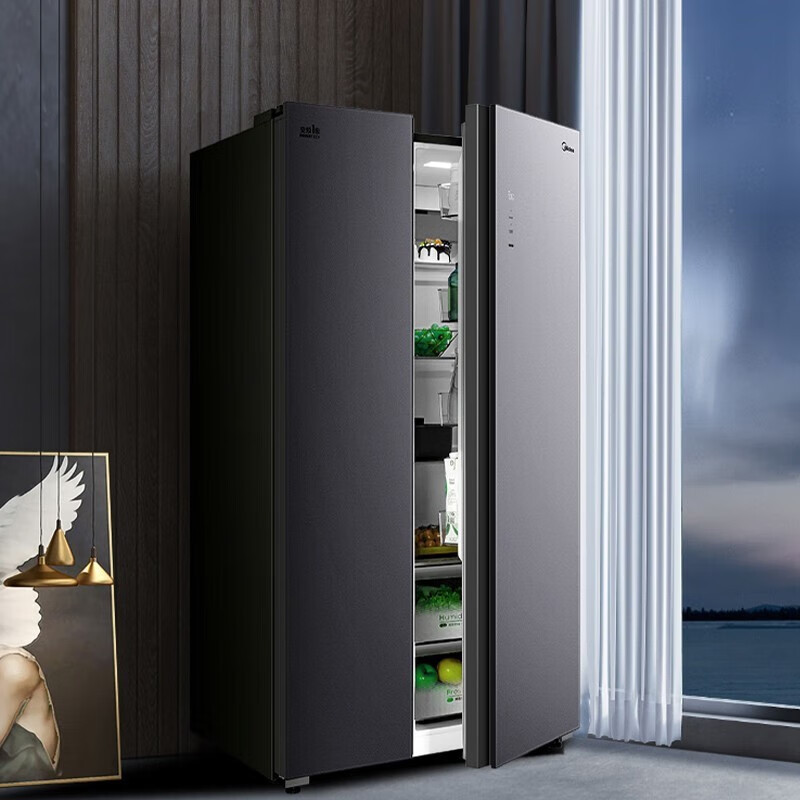 美的(Midea)BCD-610WKGPZM(E) 610升变频一级能效双开门温湿精控 净味抗菌 电冰箱智能家电