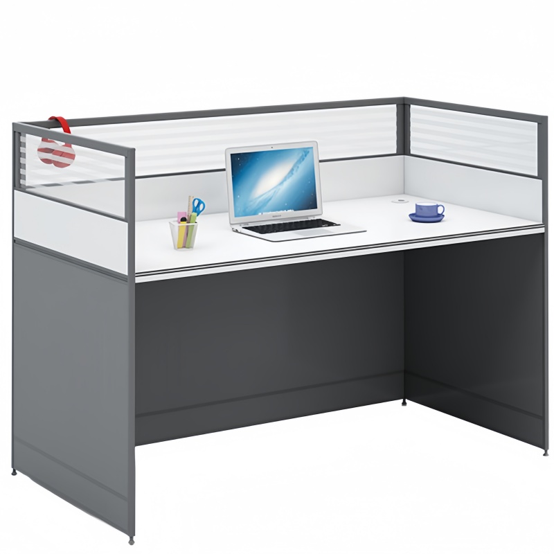 攸形屏风办公桌1200*600*1100mm张高清大图