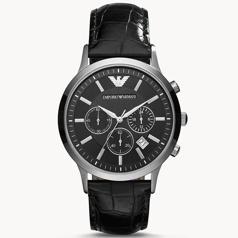 阿玛尼(emporioarmani)手表男士腕表商务时尚小表盘防水男士石英表 ar