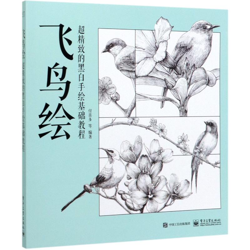 飞鸟绘/超精致的黑白手绘基础教程 付喜多等 著 艺术 文轩网