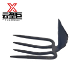 云型巨 四齿耙锰钢头 种菜松土搂草扒草工具除草神器 不带柄 单位：把