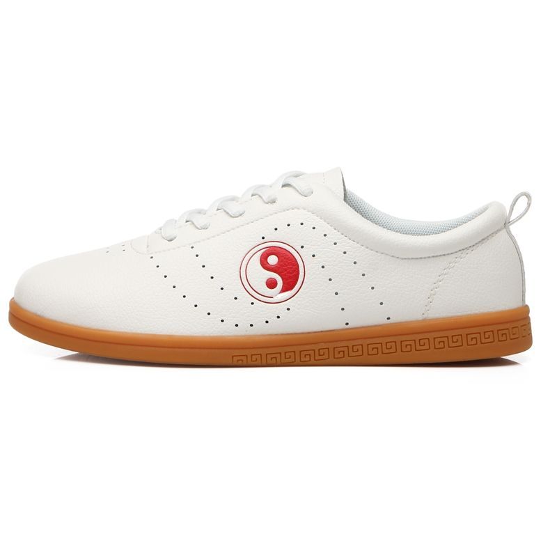 太极鞋男女真皮牛筋底软皮晨练鞋春秋武术表演鞋练功鞋