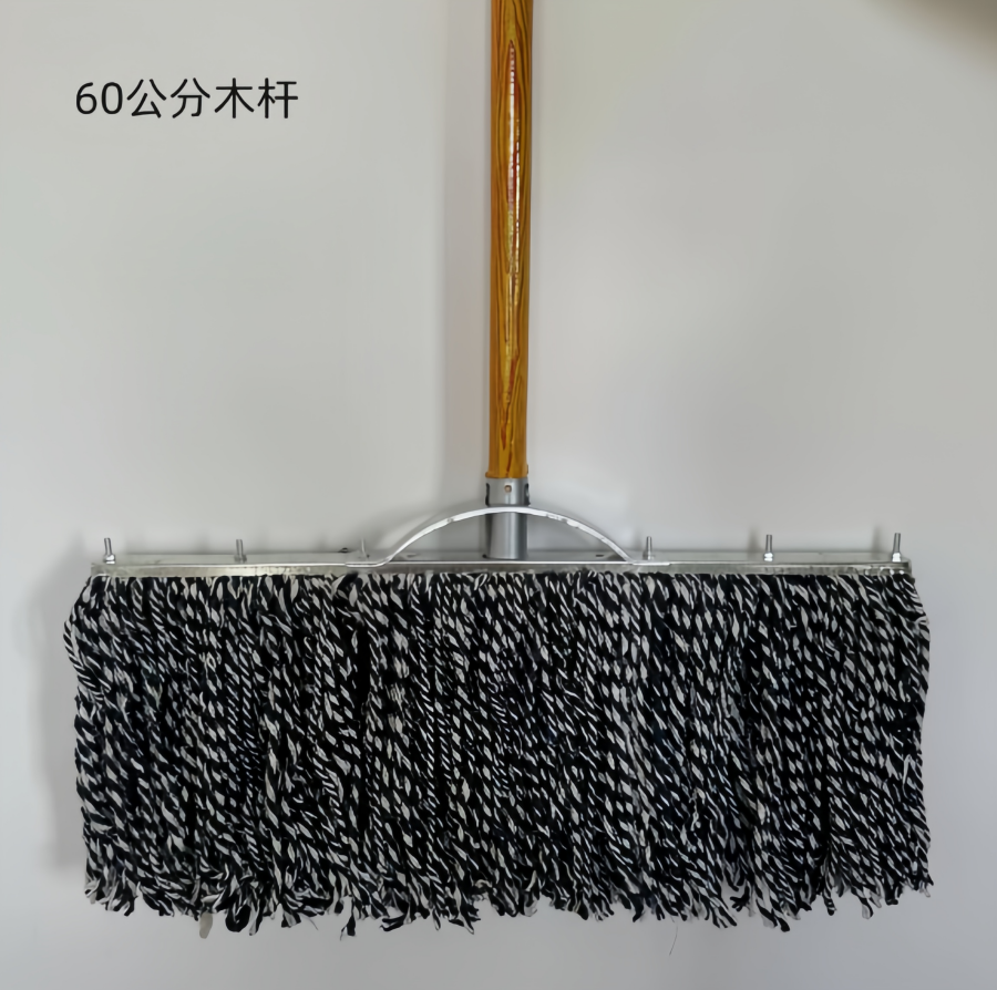 老式墩布棉线拖把 60cm宽+木杆
