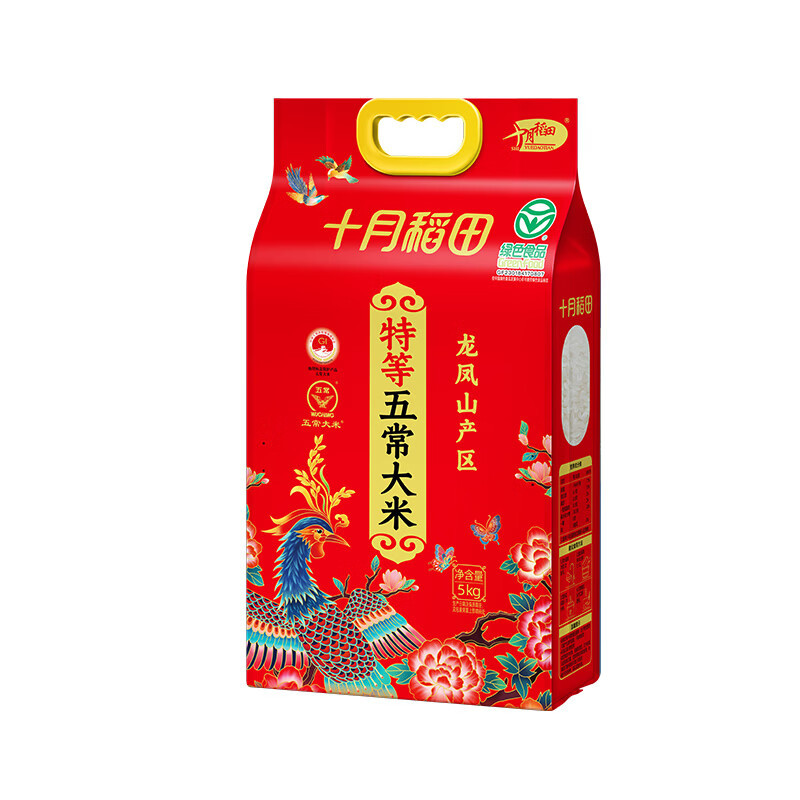 十月稻田 凤凰 系列 特等五常大米5kg*2袋高清大图