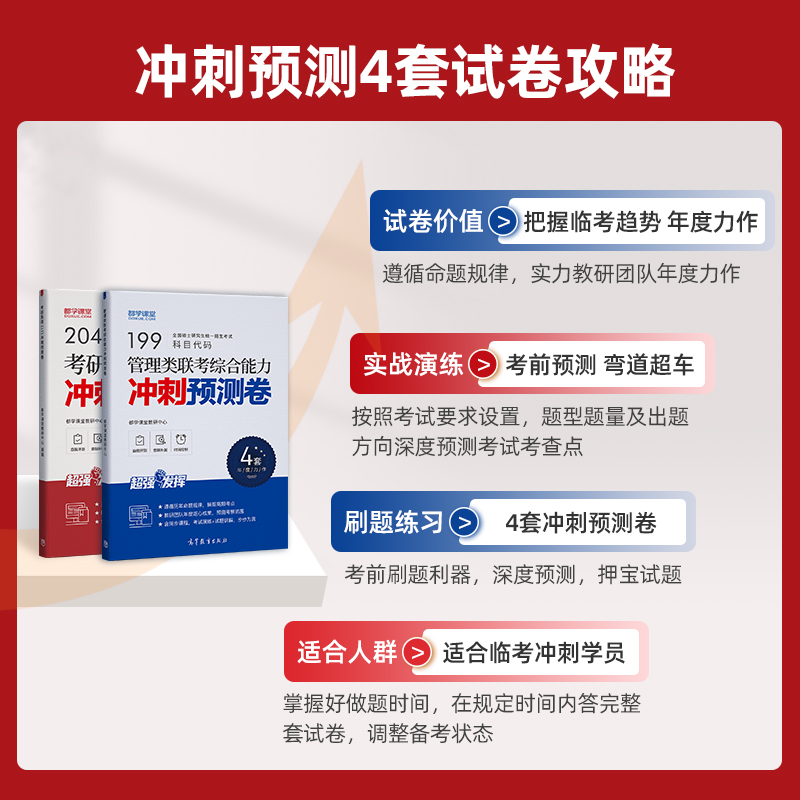 [历年真题]管综 [正版]199管理类联考真题冲刺预测押题试卷考试模拟卷mba联考逻辑历年真题在职研究生管理类综合能力M高清大图