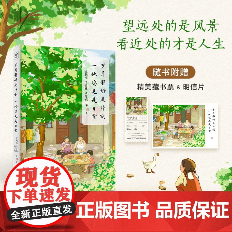岁月静好是片刻 一地鸡毛是日常 精选季羡林史铁生梁实秋汪曾祺朱自清名家经典散文与大师共语品悟日常生活中的喧闹与宁静高清大图