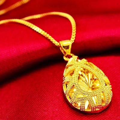 桃心坠镀金女士水波链细款配饰品锁骨链韩版PTHS4052送女朋友七夕情人节礼物