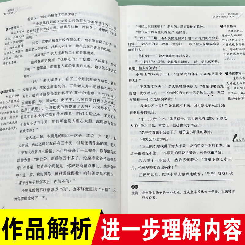 茶馆 [正版]老舍经典作品全集 小学生读本四年级下册五六年级阅读课外书必读 骆驼祥子茶馆四世同堂猫原著儿童文学作品选散文