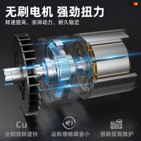 芝浦(ZHIPU)无刷电动扳手锂电充电扳手冲击汽车脚手架子工木工套筒风炮 【580N】92800H（一电一充）标配