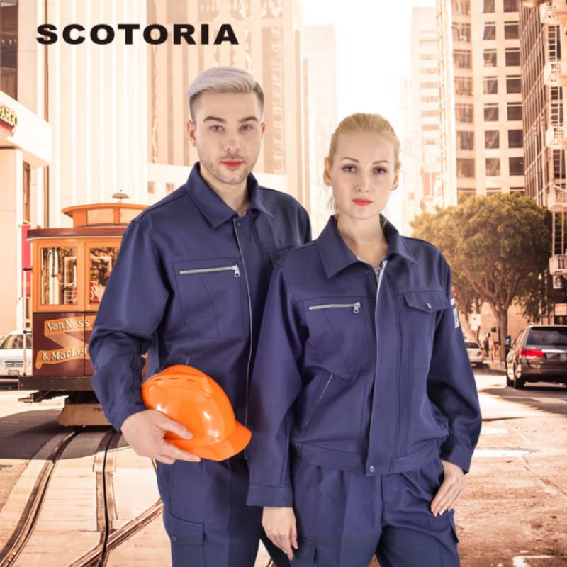 斯卡地尔/SCOTORIA 免烫工作服套装 PC15TOJ201NB/PC15TOJ102NB 单位:套 藏蓝色 M