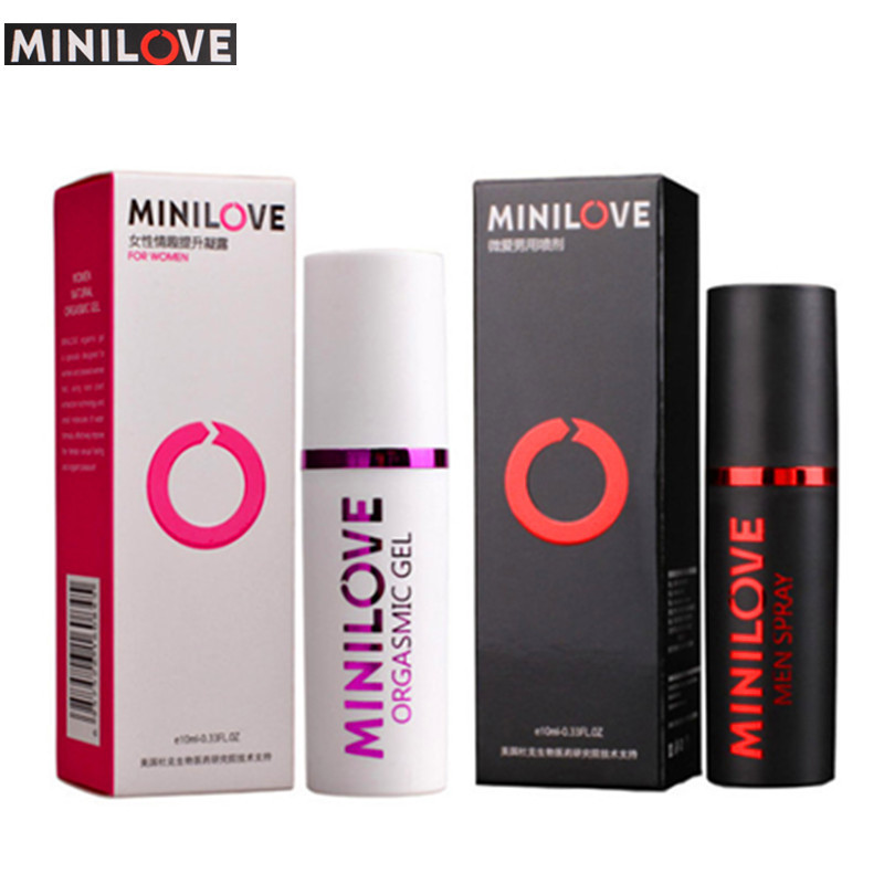 [买1送1]MINILOVE微爱男用延时喷剂10ml送女性外用助情凝露10ml成人情趣性用品不麻木延时喷雾剂