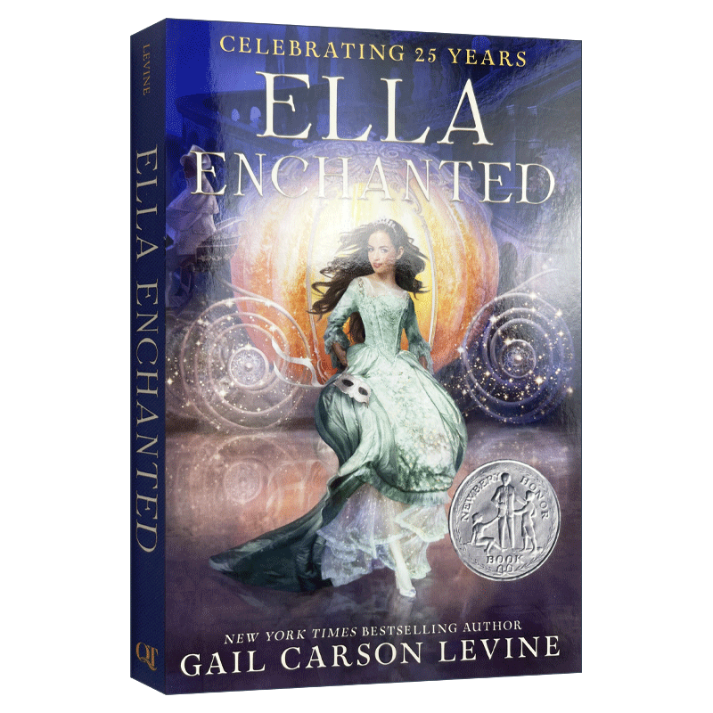 [醉染正版]魔法灰姑娘 英文原版 Ella Enchanted 纽伯瑞银奖 英文版儿童文学书 同名电影原著小说 安妮海瑟高清大图