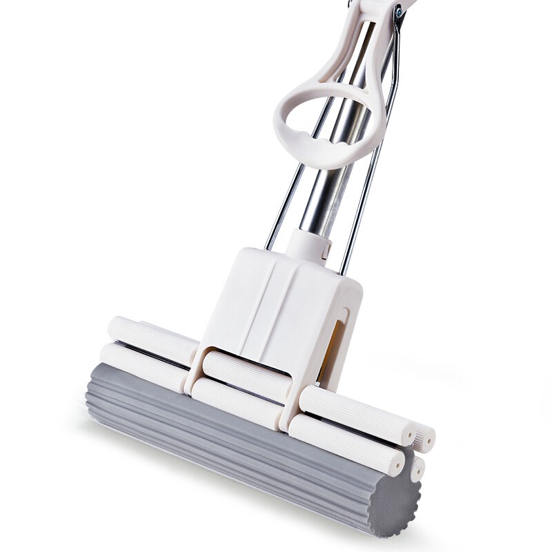 大卫m9滚轮式免手洗胶棉拖把(1杆2头)