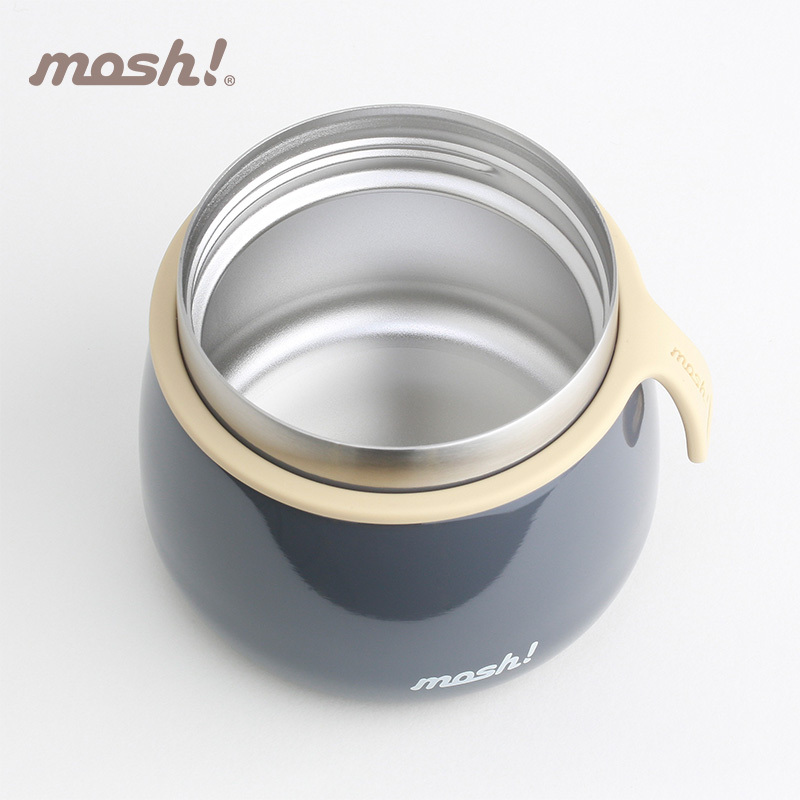 日本mosh!保温保冷汤粥盒杯焖烧杯350ml黑色