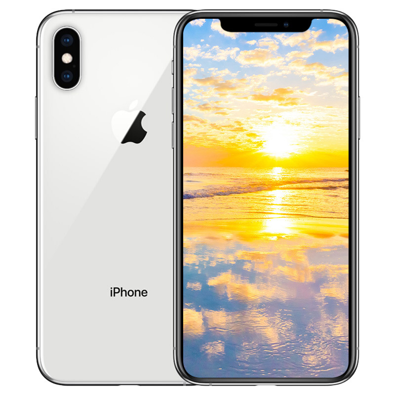 Apple/苹果XS智能手机 移动联通电信4G全网通手机(海外版新机激活)全面屏iphone手机 64GB 银色